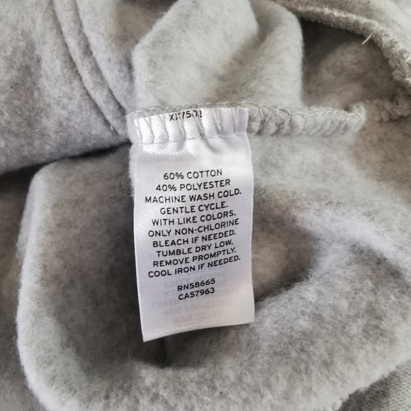Make+Model Gray Ruffle Hooded Sweatshirt Size Med - Picture 6 of 9